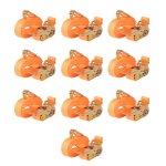 Sangle d?arrimage 10 pcs 0, 4 tonne 6 m x 25 mm orange