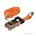 Sangle d'arrimage 3 tonnes  tendeur  cliquet caoutchout 6 m x 38 mm