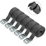 Sangles d'arrimage, lot de 6 sangles de tension robustes, sangles de chargement reglables de 3 m, sangles ...