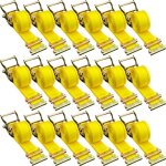 Sangles  cliquet - vevor - e - track lot de 18 sangles de serrage - 4, 57 mx5 cm - polyester - motos ...