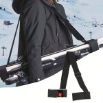 Sangle de transport r�glable pour skis et b�tons le noir