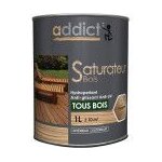 Saturateur protection bois hydroperlant anti uv teinte incolore 1l addict