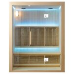 Sauna infrarouge largo - 170 x 105 x 190 - cdre rouge