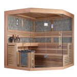 Sauna traditionnel lumios - 200 x 200 x 210 - pin blanc