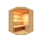 Sauna traditionnel sense 3 places angulaire - france sauna