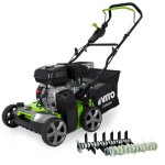 Scarificateur demousseur thermique 5, 4cv 212cm3 largeur travail 40cm livre avec 2 arbres lames et ressorts ... Scarificateur demousseur thermique 5, 4cv 212cm3 largeur travail 40cm livre avec 2 arbres lames et ressorts ...