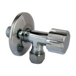 Schell robinet d'arret sous lavabo 12 / 17 + rosace Schell robinet d'arret sous lavabo 12 / 17 + rosace