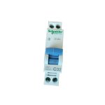 Schneider 20729 disjoncteur d'clic 1p + n 32a courbe c duoline xp