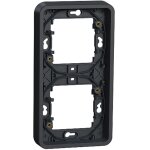 Schneider electric - cadre encastr� mureva styl schneider 2 postes - vertical - gris mur34151