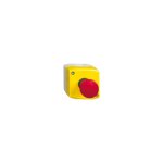 Schneider electric - harmony boite jaune 1 arr�t d'urgence rouge 40 tourner pour d�verrouiller 1f + 2o ...