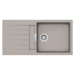 Schock évier avec grand bac et égouttoir réversible primus d100l (gris tourterelle - cristaliteâ®) Schock évier avec grand bac et égouttoir réversible primus d100l (gris tourterelle - cristaliteâ®)