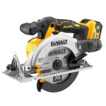 Scie circulaire 165 mm xr 18v dewalt + 2 batteries 5ah + coffret tstak - dcs565p2 - qw