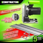 Scie circulaire plongeante 1400w - constructor
