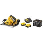 Scie circulaire xr 5ah 184 mm dewalt + 2 batteries + coffret tstak - dcs572p2 - qw
