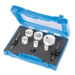 Scie cloche bi - metal coffret plombier de 9 pieces