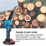 Scies lectriques portables de taille 21v 4 pouces, petite trononneuse  bois, moteur de brosse, outil ...