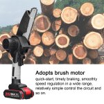 Scies lectriques portables de taille 21v 6 pouces, petite trononneuse  bois, moteur de brosse, outil ...