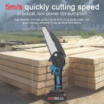 Scies lectriques portables de taille 21v 6 pouces, petite trononneuse  bois, moteur de brosse, outil ...