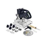 Scie � onglets sans fil symmetric symc 70 4, 0 ebi - plus - festool - avec 2 batteries 18v 4. 0ah - chargeur ...