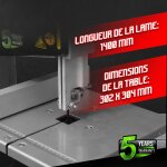 Scie  ruban 250w avec guide latral - constructor