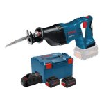 Scie sabre 18v gsa 18v - li + 2 batteries procore 5, 5 ah + chargeur + l - boxx - bosch - 060164j00c