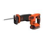 Scie sabre sans fil black & decker bdcr18e1 - qw 18v lithium avec 1 batterie 2. 5ah
