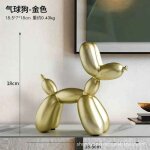Sculpture de chien ballon en rsine pour la dcoration intrieure, statue d'animal pupmed, moderne, luxe, ...