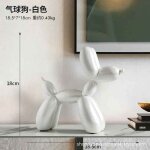 Sculpture de chien ballon en rsine pour la dcoration intrieure, statue d'animal pupmed, moderne, luxe, ...