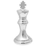 Sculptures d'�checs vidaxl 2 pcs argent aluminium
