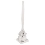 Sculpture vidaxl argent 26x26x110 cm aluminium h�lice droit