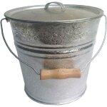 Seau cendres granul�s ou compost avec couvercle 10 litres
