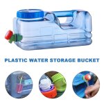 Seau d'eau d'extrieur de grande capacit, conteneur d'eau portable pour la conduite avec seau de stockage ...