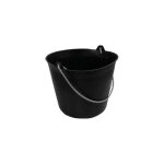 Seau de maçon - 11 l - pvc - noir Seau de maçon - 11 l - pvc - noir