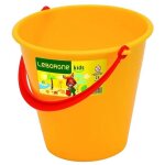 Seau en plastique pour enfant leborgne jaune