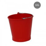 Seau rond - rouge - 13 l