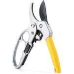 Sécateur à cliquet robuste - lames ergonomiques et tranchantes en acier sk - 5 pour un jardinage et une ... Sécateur à cliquet robuste - lames ergonomiques et tranchantes en acier sk - 5 pour un jardinage et une ...