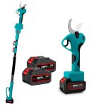Scateur lectrique avec perche tlescopique 2 m, scateur lectrique sans fil 45 mm avec ecran pour ...
