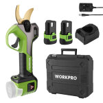 Secateur electrique sans fil brushless 12 v workpro, secateur electrique avec ecran, professionnel secateur ...