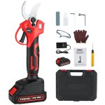 S�cateur �lectrique sur fil brushless 30mm avec lcd, 2 * 2000mah batteries