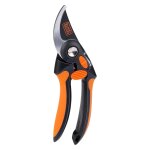 Secateur de jardin 19. 5cm lame acier haute qualite revetement anti - adhesif coupe 13mm black et decker ...