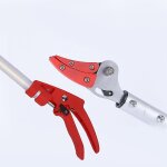Scateur de jardin  long manche 60 cm - scateur et coupe - branches - lame en acier + enclume de prhension ...
