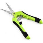 Scateur de jardin professionnel en acier inoxydable, lame droite, manche  ressort