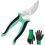 Scateur  lame franche, scateur de jardin, scateur professionnel avec paire de gants, scateur pour ...