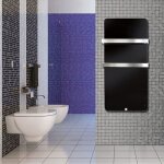 Sche serviettes xtal bagno 600 w noir