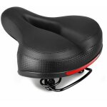 Selle v�lo confort plus grande 26 21cm, antichoc selle vtt � design creux respirant, si�ge de v�lo avec ...