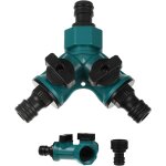 S�parateur de tuyau � 2 voies, splitter de tuyau d'arrosage, distributeur 2 voies avec 2 sorties vannes ...