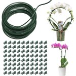 Sept - 1 pices diy tuteurs pour plantes tuteur plante interieur avec 80 clips de support pour plantes ...