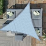 Sept - 3. 6x3. 6x3. 6m gris bleu voile d`ombrage triangulaire, toile imperméable une protection des rayons ... Sept - 3. 6x3. 6x3. 6m gris bleu voile d`ombrage triangulaire, toile imperméable une protection des rayons ...