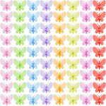 Sept - 80 pince  papillon en plastique color pour soutenir les tiges de vigne les plantes grimpantes ...