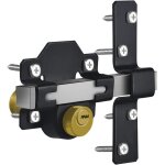 Sept - serrure de portail longue porte 70 mm, double verrouillage, en acier inoxydable, pour portail ...